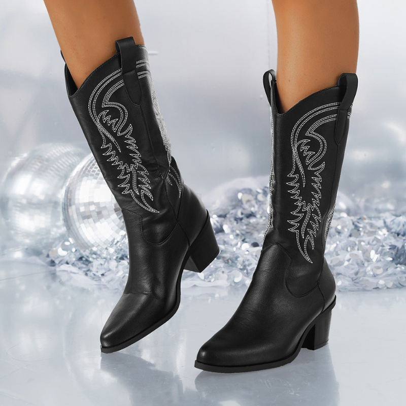 Bahu | Cowboylaarzen met Hak | Dames Laarzen