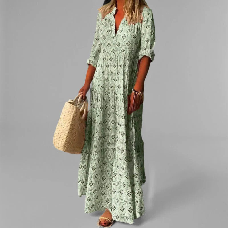 Fiona | Elegante En Comfortabele Dames Maxi-Jurk
