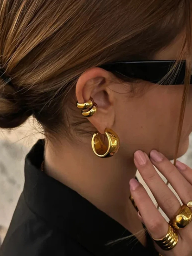 Zoella | Trendy Gouden Chunky Ear Cuff | Gedurfde Look