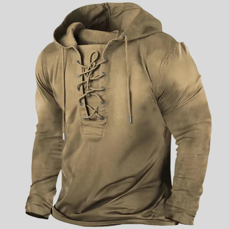 Delton | Relaxte Heren Vest | Longsleeve Met Capuchon