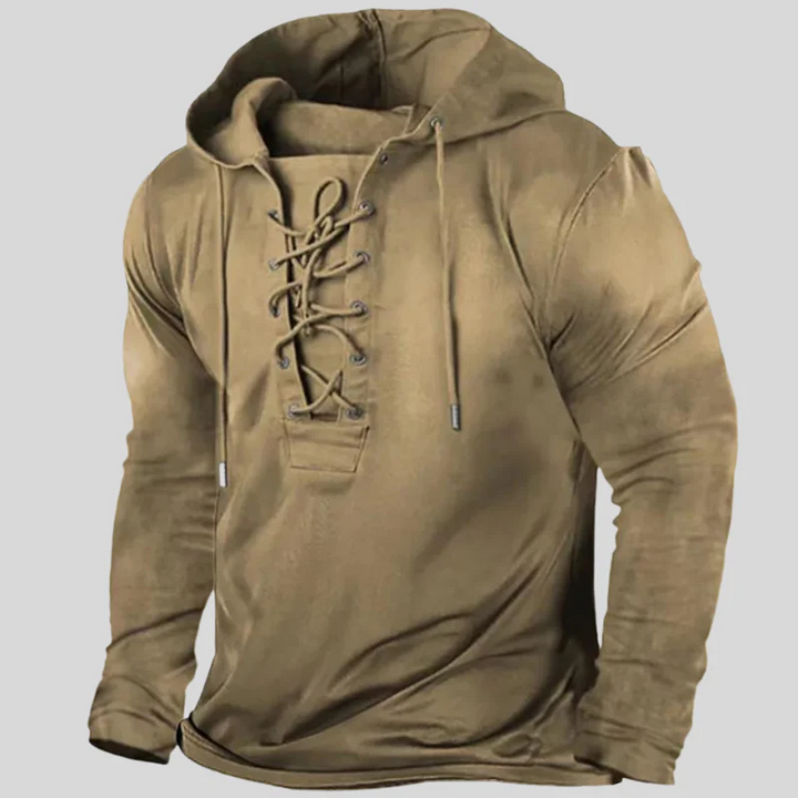 Delton | Relaxte Heren Vest | Longsleeve Met Capuchon