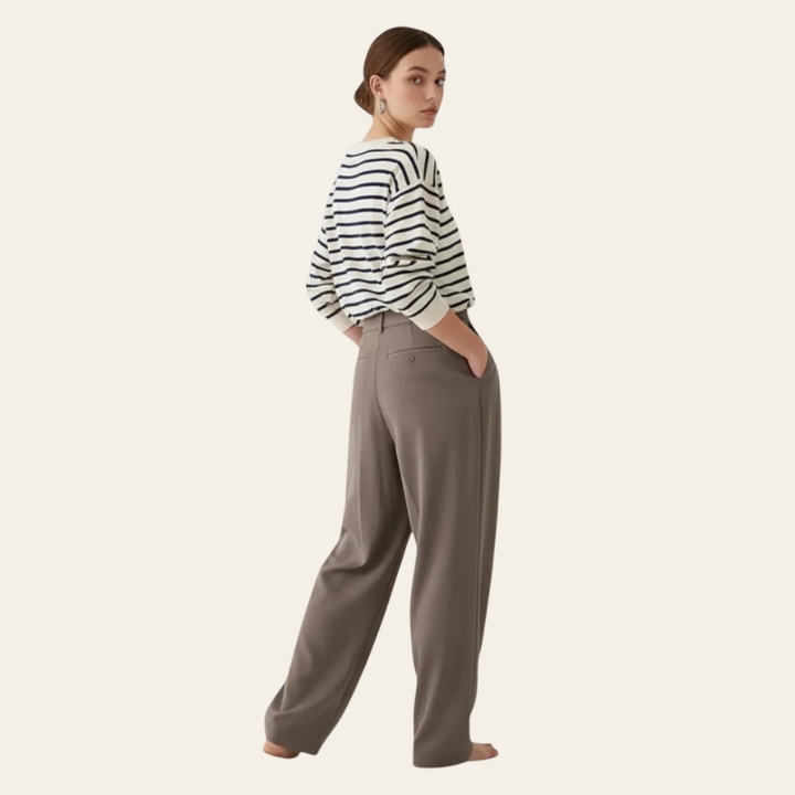 Sorata | Dames Hoge Taille Rechte Pantalon Broek