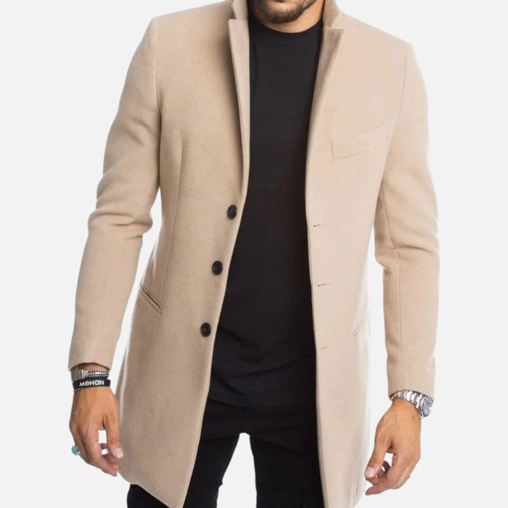 Sorata | Seattle Mantel Eenvoudige Sluiting Beige
