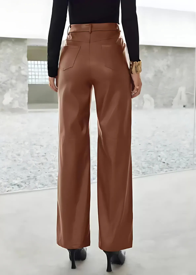 Timma | Leren Broek Voor Dames | Slanke Silhouet