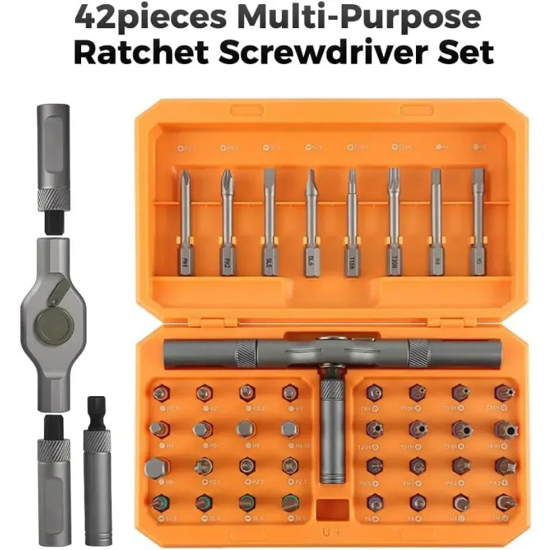 Dilbar | 42-in-1 Ratel Magnetische Schroevendraaierset | Ultralichte Aluminiumlegering