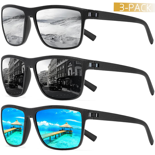 ShineShields | Gepolariseerde Zonnebril 3-Pack | Ultieme Uv-Bescherming