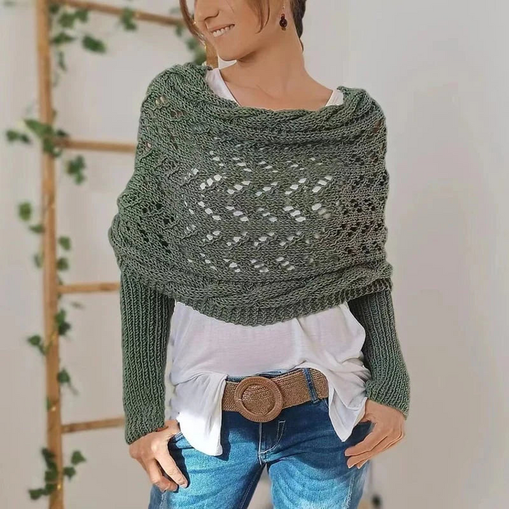 Robin | Dames Boho Gebreide Omslagdoek Sjaal | Flatterend en Comfortabel voor Vrouwen