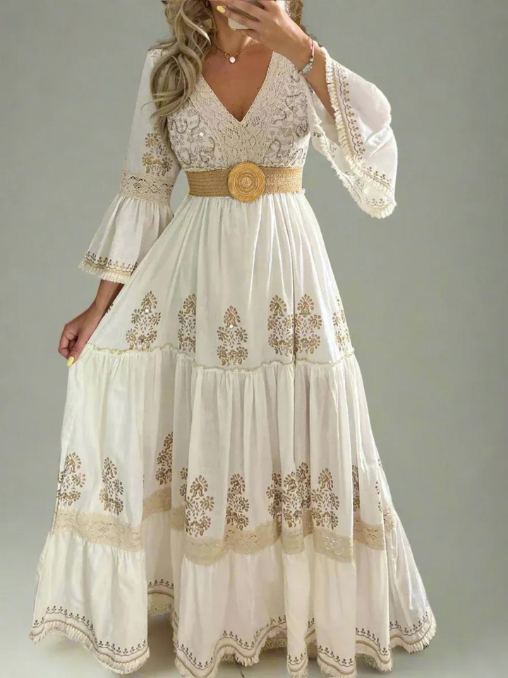 Elsa | Lange Dames Boho-Jurk | Luchtige Pasvorm