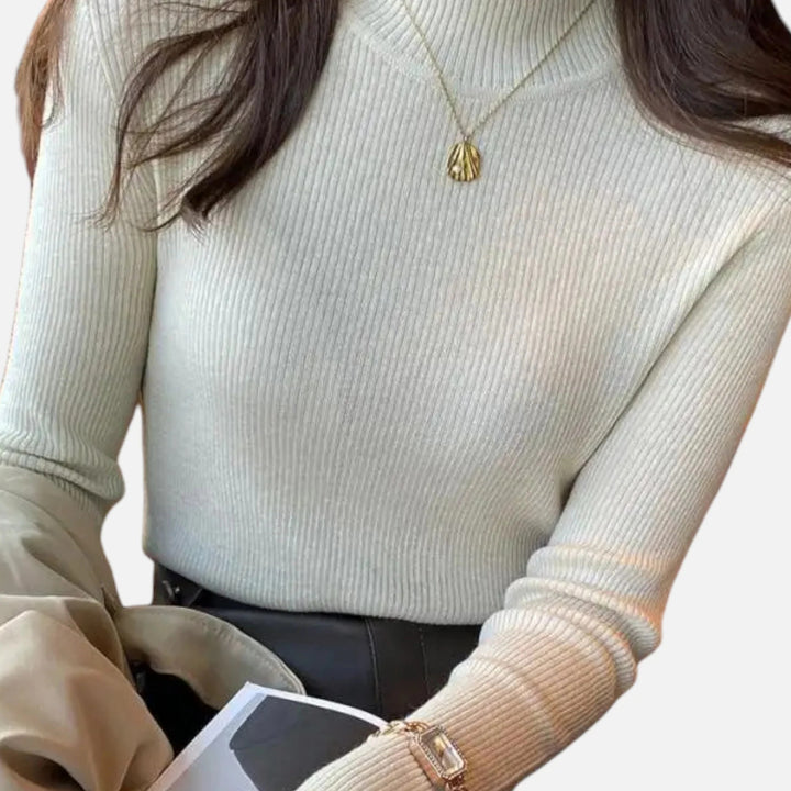 Sorata | Dames Vintage Mock Neck Trui