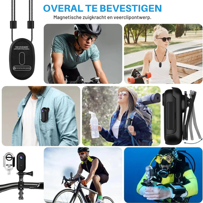 Hexton | 4K 128GB UHD Mini Body Camera | Uw Ultieme Handsfree Ppnamepartner