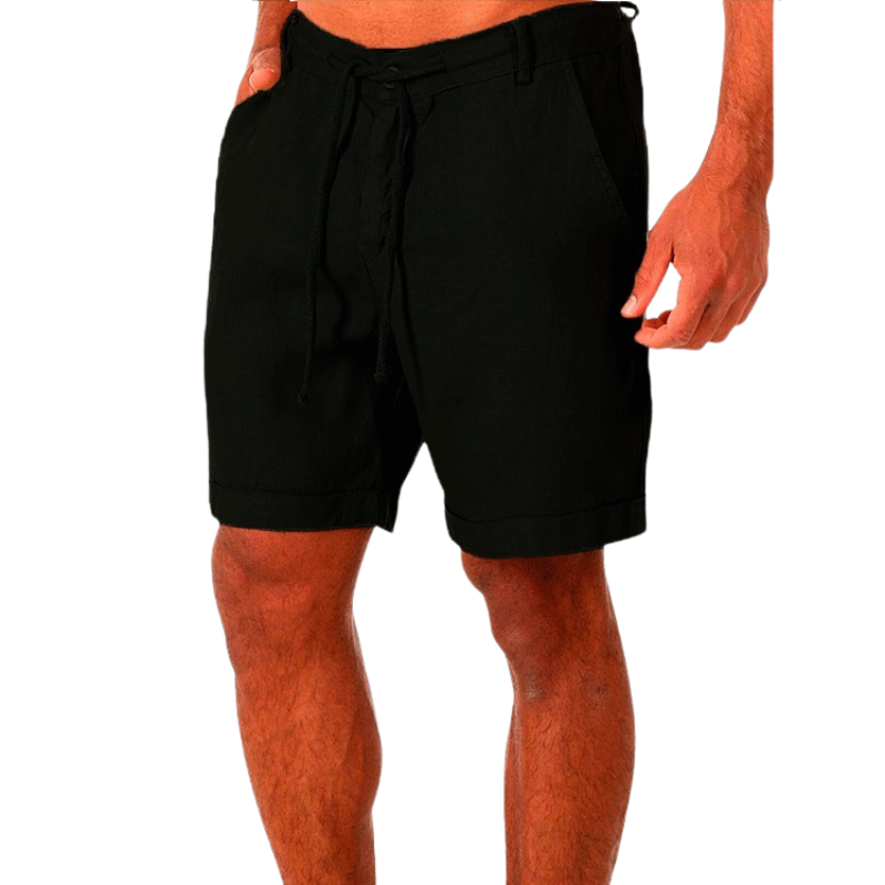 Malcolm | Heren Linnen Zomer Shorts | Korte Broek voor Mannen