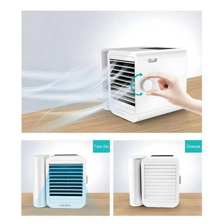 Hexton | Draagbare MicroCool Mini-Airconditioner | 1000 ml Watertank