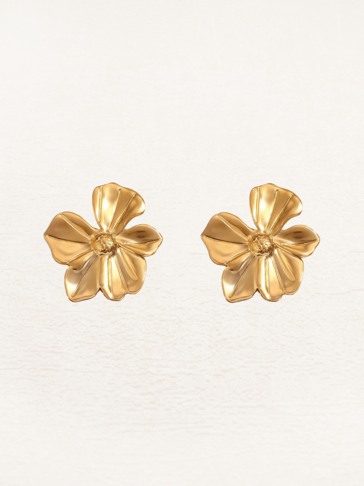 Zoella | Elegante Gouden Bloemen Oorbellen | Tijdloze Look
