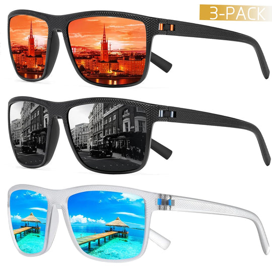 ShineShields | Gepolariseerde Zonnebril 3-Pack | Ultieme Uv-Bescherming