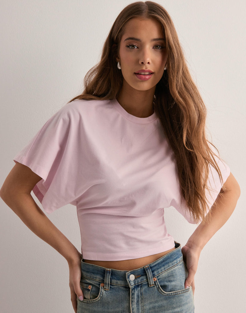 Amy | Dames Top | Trendy T-shirt Met Wijde Mouwen