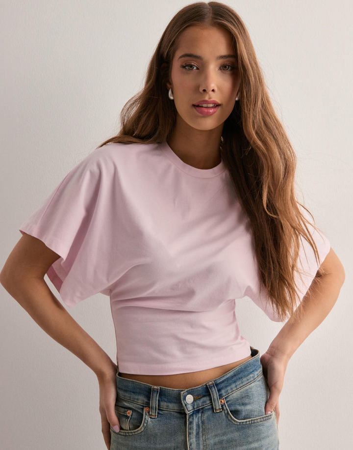 Amy | Dames Top | Trendy T-shirt Met Wijde Mouwen