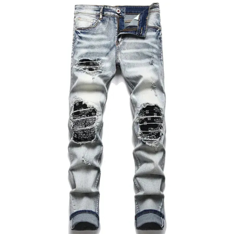Salih | Trendy Heren Broek | Gescheurde Jeans