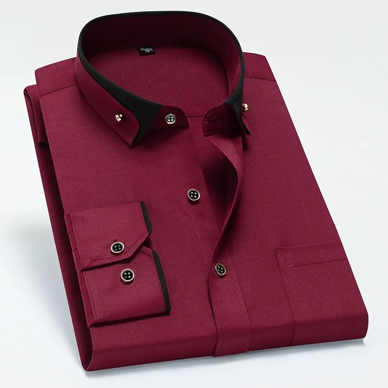 Hera | Heren Blouse Overhemd | Lange Mouwen | Tijdloze Stijl