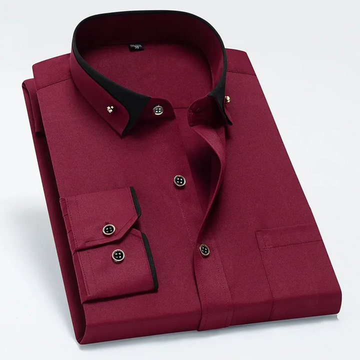 Hera | Heren Blouse Overhemd | Lange Mouwen | Tijdloze Stijl