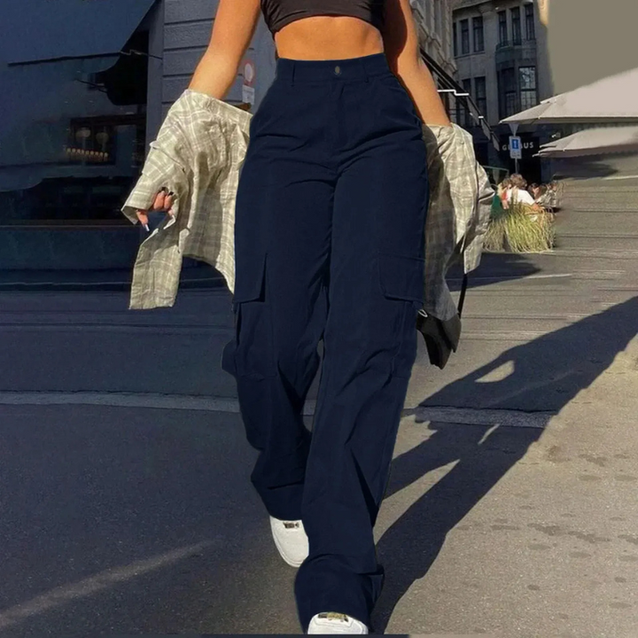 Pamela | High-Waist Cargo Broek Voor Dames