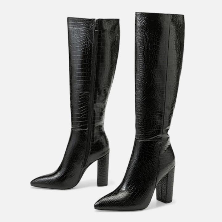 Sorata | Dames Laarzen – Spitse Blokhakken