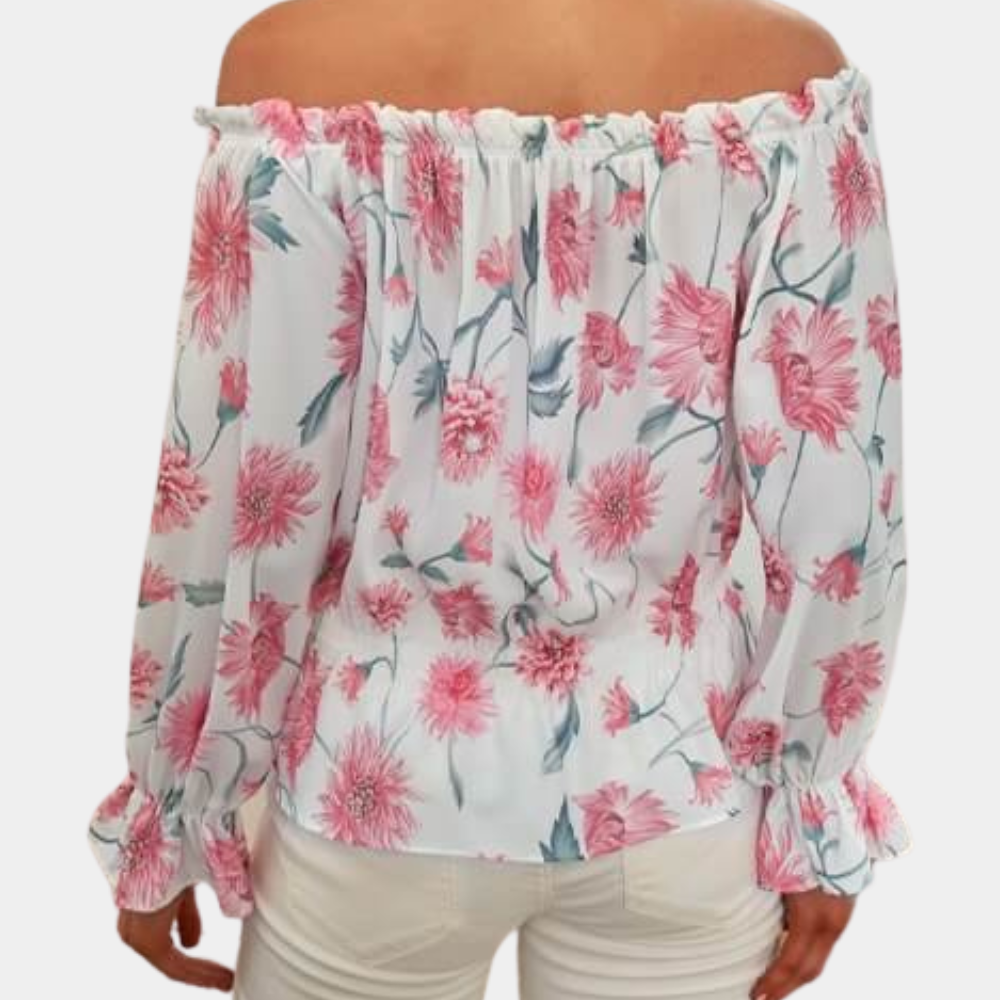 Elsana | Stijlvolle Dames Bloemenblouse | Voor De Lente/Zomer