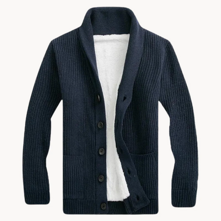 Delta | Fleece Sjaalkraag Cardigan Trui Voor Heren
