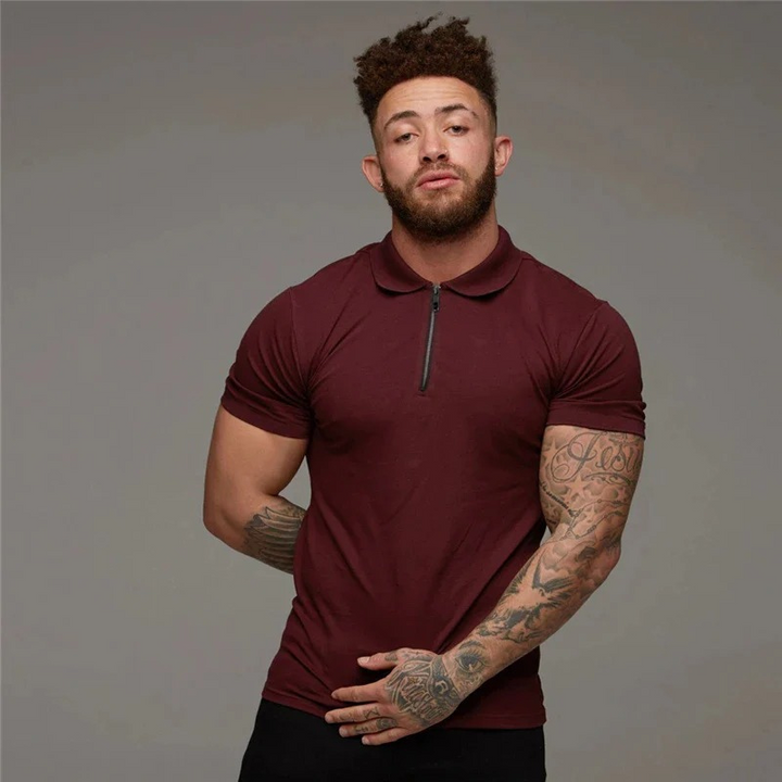 TImone | Zip-Up Poloshirt | Muscle Fit
