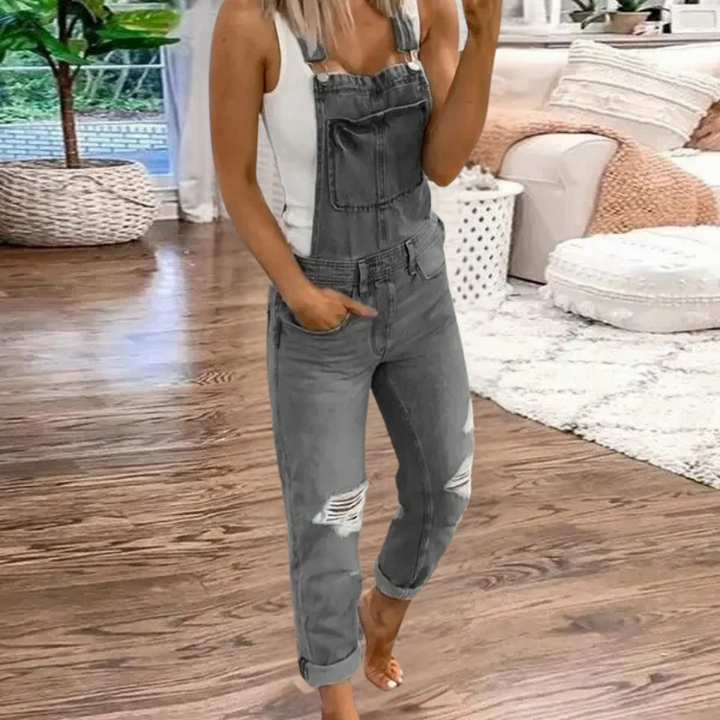Yashna | Casual Denim Dames Jumpsuit | Mouwloos