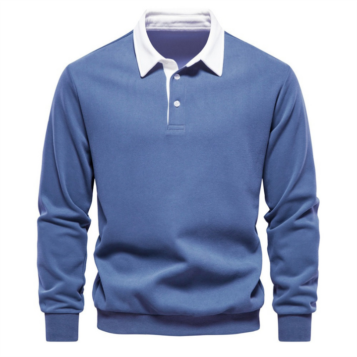 Don | Stijvolle Polo Trui Met Lange Mouwen | Heren Pullover Sweater