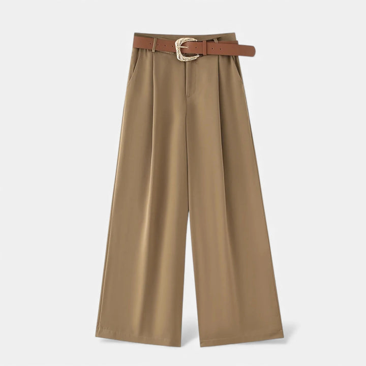 Sorata | Dames Hoge Taille Broek met Wijde Pijpen Chic