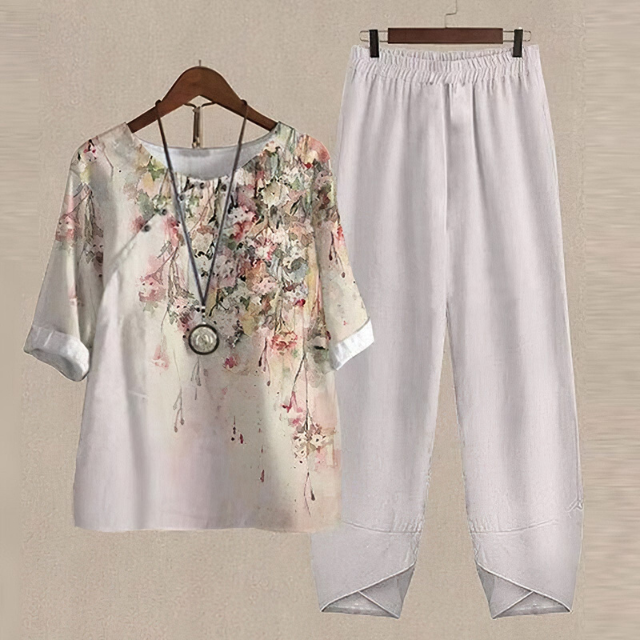 Mira | Dames Casual Zomers Tweedelig Set | Luchtig & Trendy voor Vrouwen