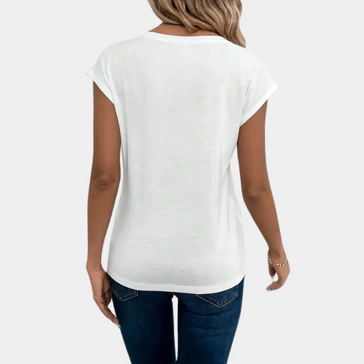 Kaylee | Dames V-Hals T-Shirt | Tijdloos En Lichtgewicht