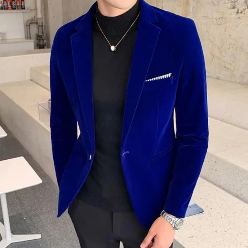 Ramon | Stijlvolle Fluwelen Blazer | Luxe Uitstraling