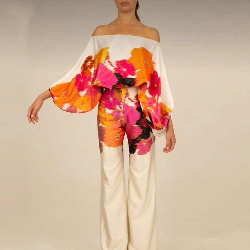 Lumi | Elegante Tweedelige Dames Set | Chique Off-Shoulder Blouse