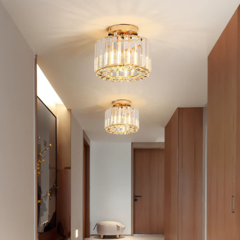 Demora | Luxe Kristallen Plafondlamp | Stralende Plafondverlichting