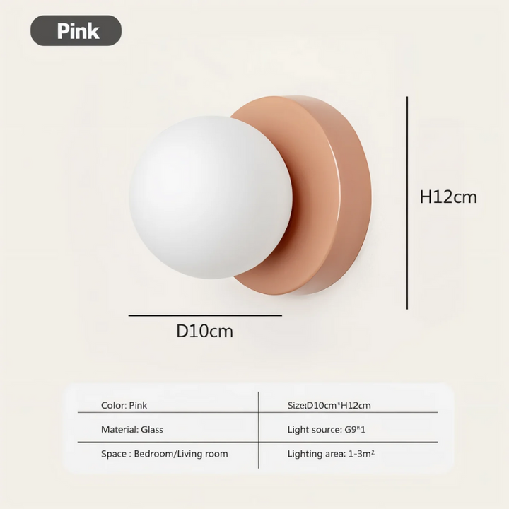 Demora | Luxe Wandlamp | Moderne LED Wandverlichting Met Glazen Bol