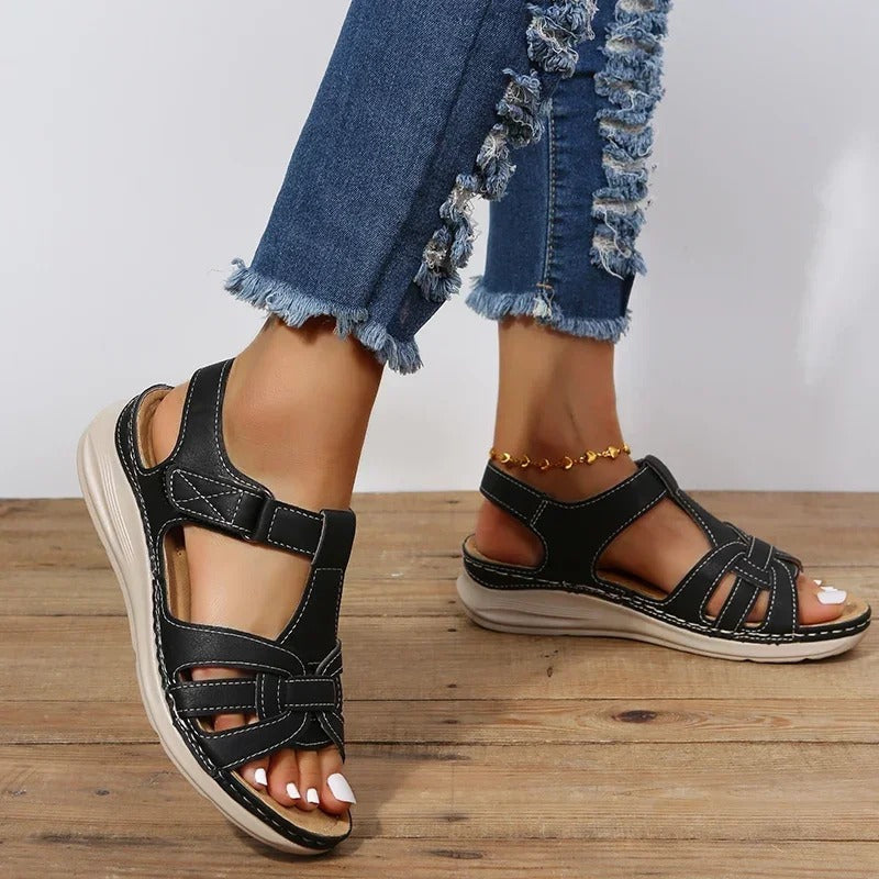 Rosalia | Dames Orthopedische Leren Sandalen | Comfortabele Zomer voor Vrouwen