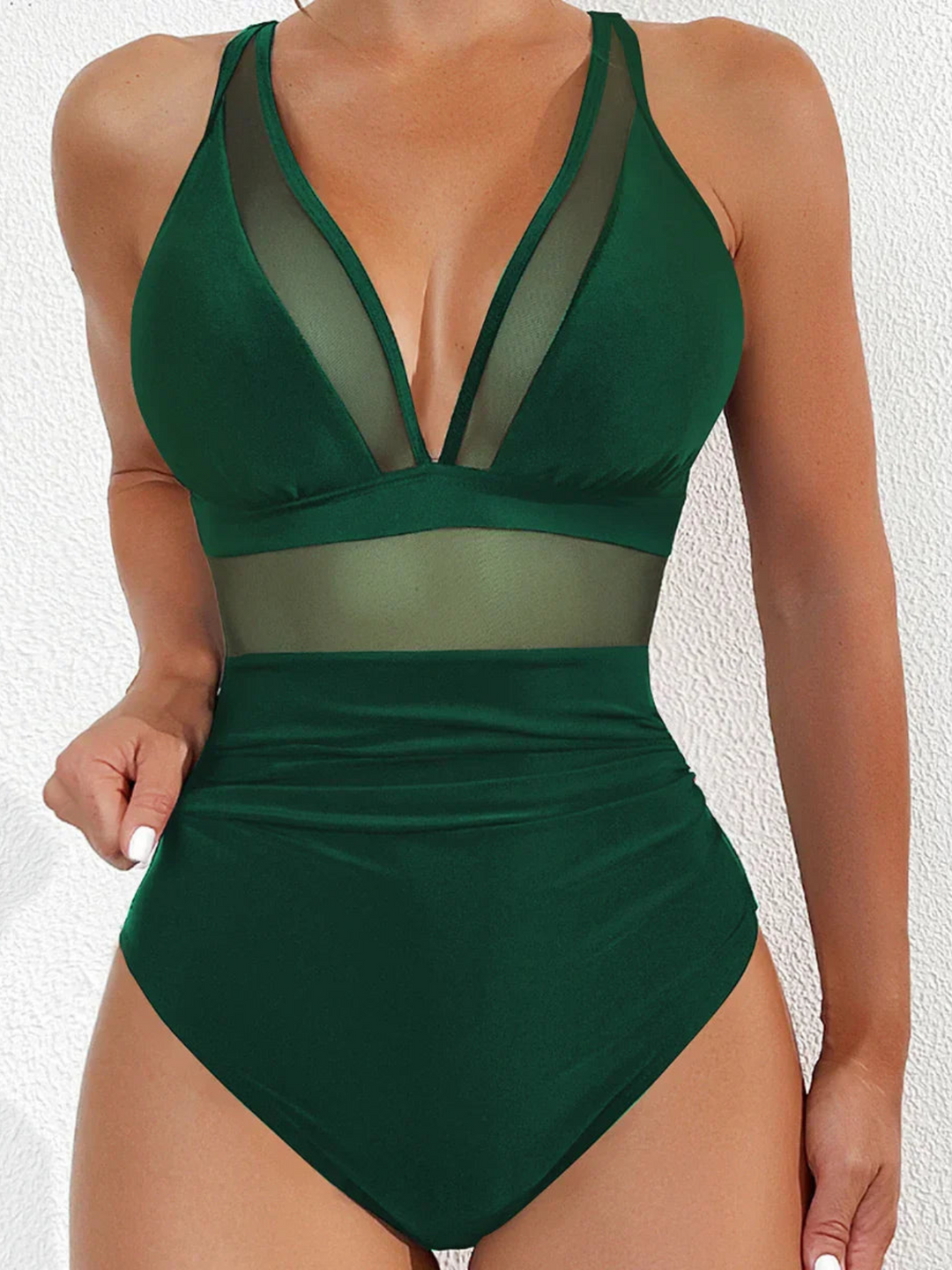 Bellisima | Dames Elegant Mesh Badpak met Push-up Effect voor Vrouwen Zwemkleding