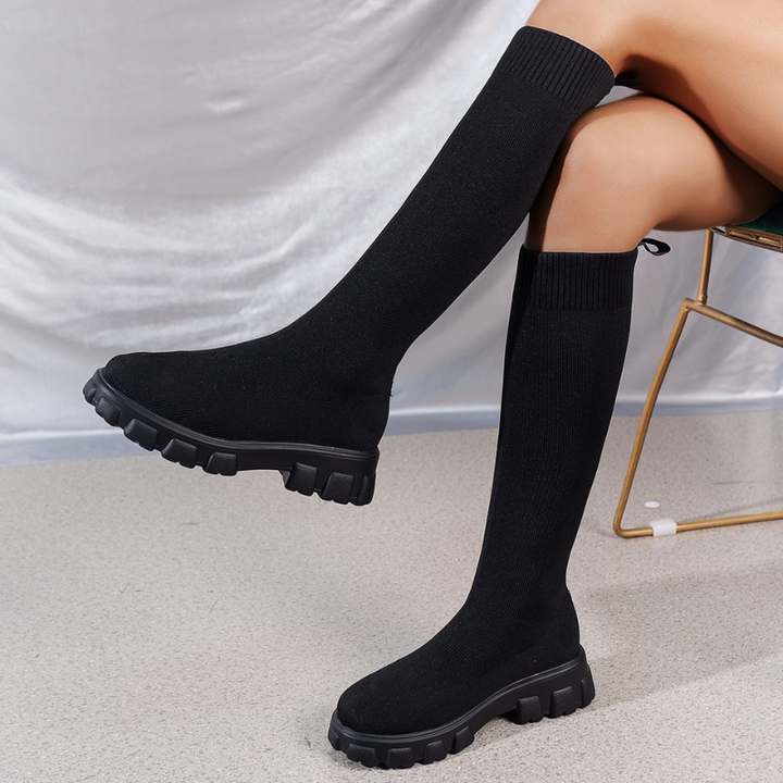 Paris | Enkelhoge Stretch Dames Soklaarzen | Elegant & Comfortabel