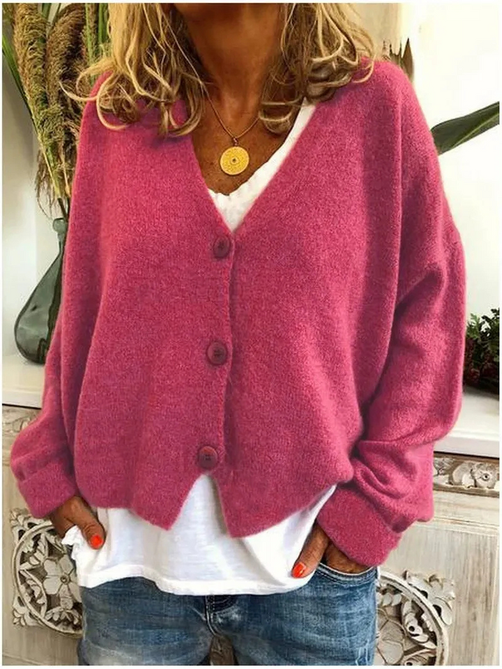 Bente | Comfortabele V-Hals Cardigan | Dames Sweater | Jumper Vest | Zachte Stof