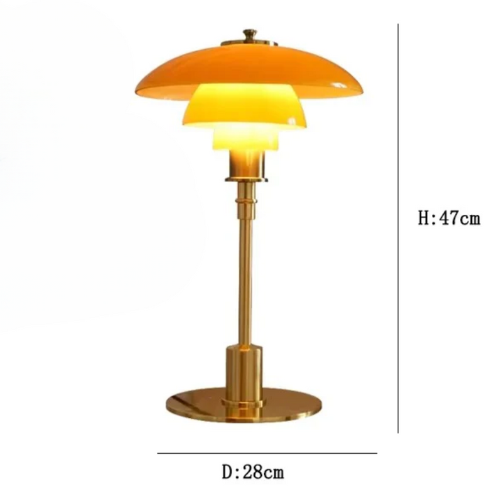 Damoura | Moderne Deense Design Tafellamp | Warm LED-Licht