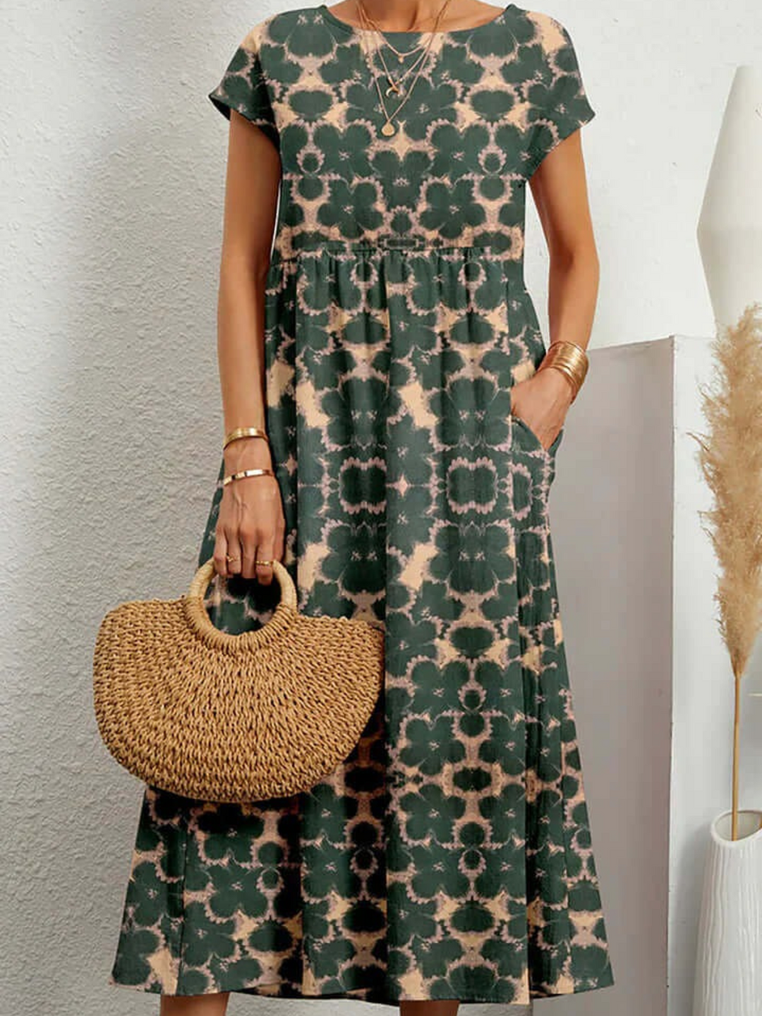 Aria | Elegante Midi-Jurk | Dames Zomerjurk