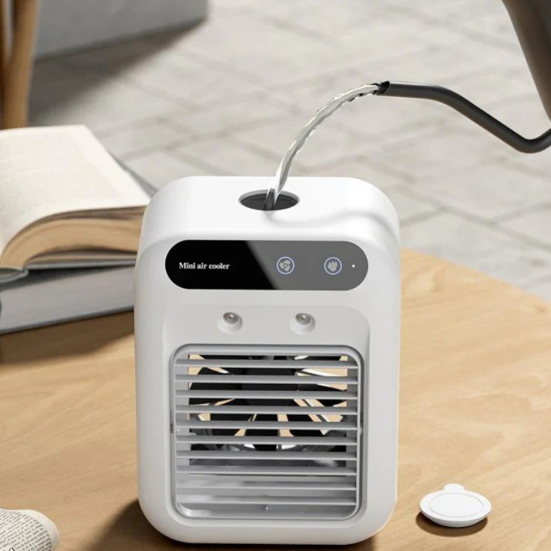 Westman | Draagbare Aircooler Met Waterkoeling | USB Ventilator voor Binnen En Auto