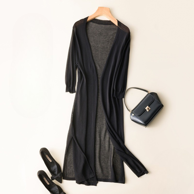 Melissa | Dames Lange Vest | Elegant en Lichtgewicht Zomer Cardigan voor Vrouwen