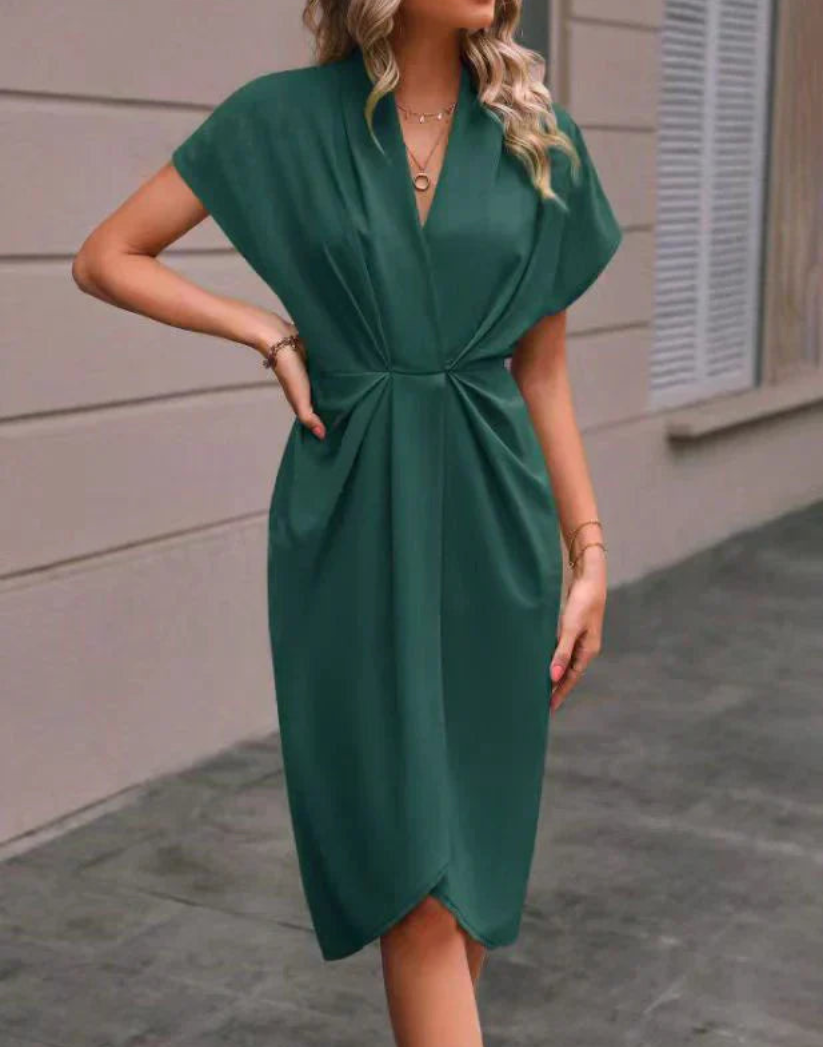 Sierra | Elegante Dames Jurk | Midi-Wikkeljurk