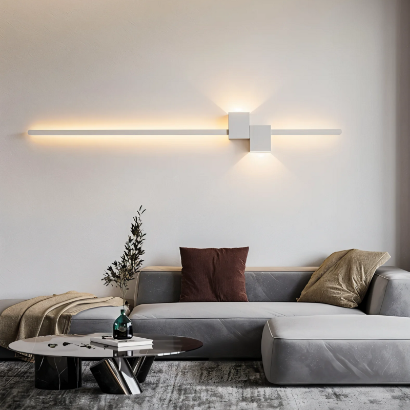 Demor | Luxe Wandlamp | Minimalistische Zwarte LED Wandverlichting