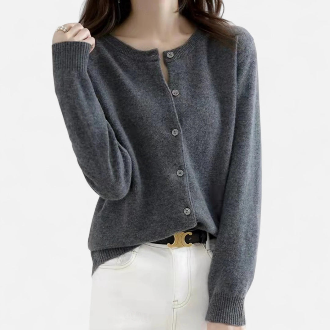 Sorata | Dames Gebreid Cardigan met Ronde Hals