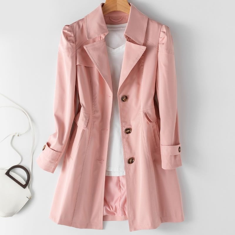 Dames Jas - Herfst Trenchcoat - Dames Kleding - Luxe & Comfortabel In De Koude Dagen