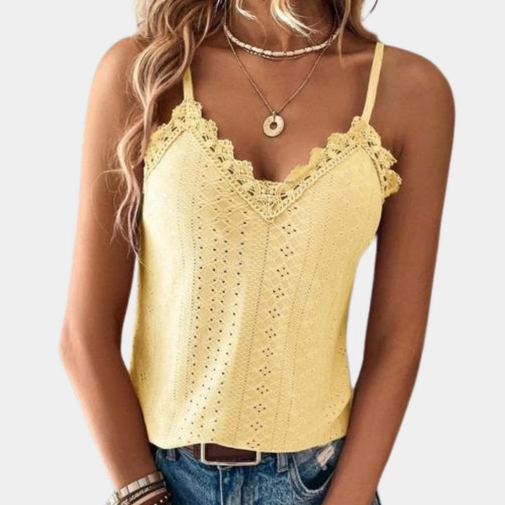 Mosha | Stijlvolle Zomerse Dames Top Met V-Hals | Licht En Elegant